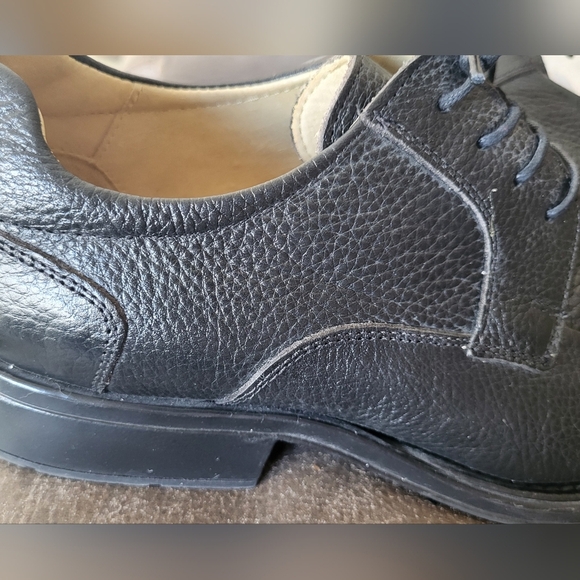 Studio Belvedere Bay Bridge Men's Size 11D Black Leather Split Toe Oxford Shoes - Picture 2 of 11